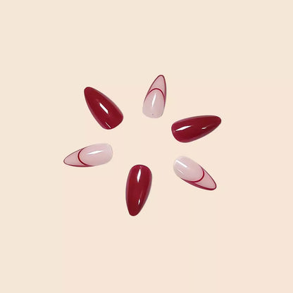 Künstlerische Lange Stiletto Nagelverlängerungen