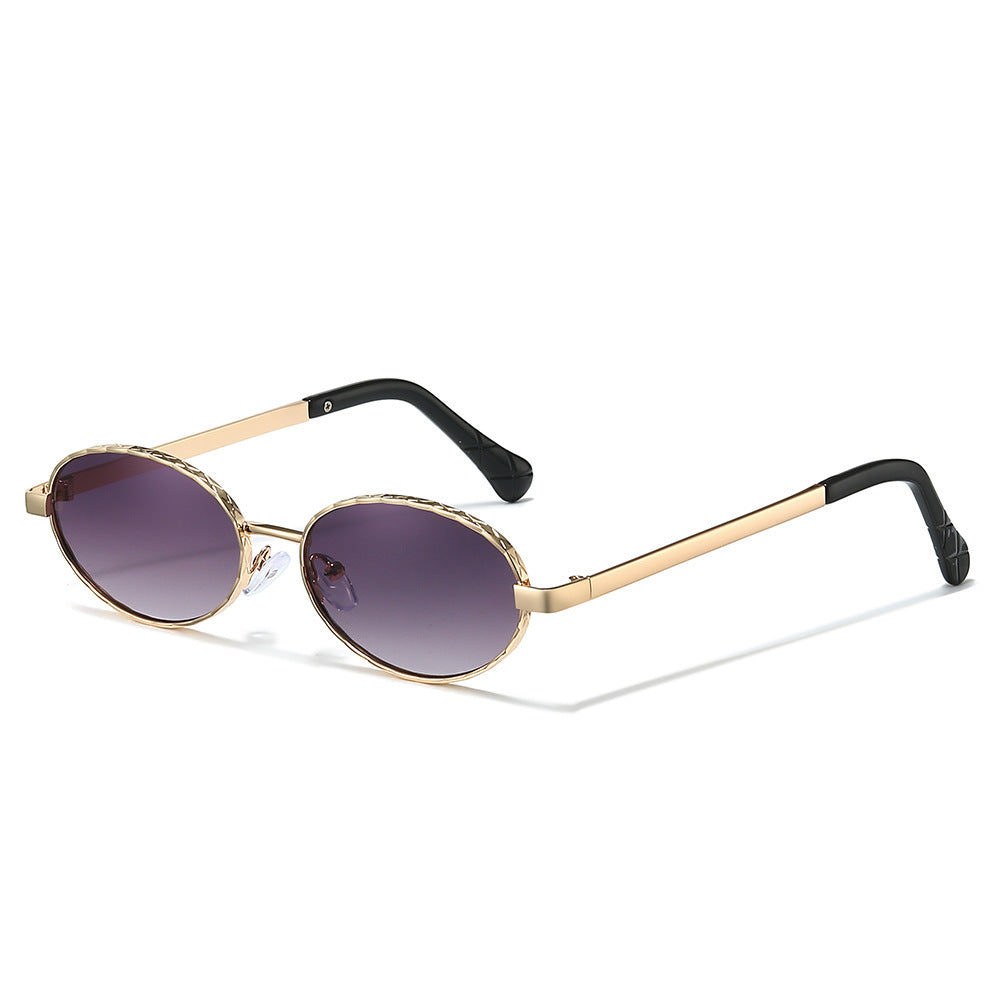 Sleek Oval Frame Sonnenbrille Brehn