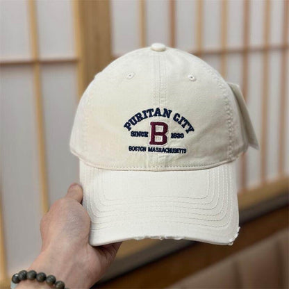 Vintage Damen Distrikt Bestickte Baseballmütze Brehn