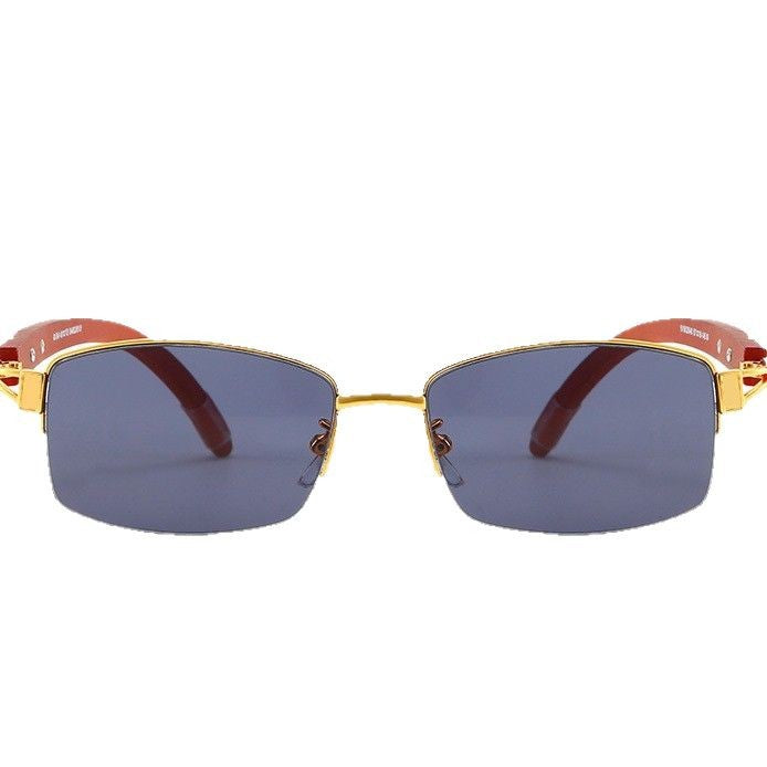Damen exklusive Designer-Sonnenbrille mit hochglanzveredeltem Metallrahmen und polarisierenden Gläsern Brehn