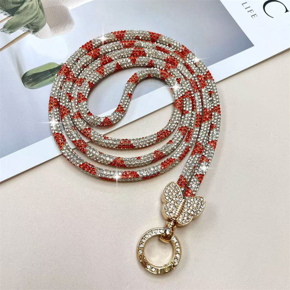 Rhinestone-besetzte Telefon-Lanyard Brehn