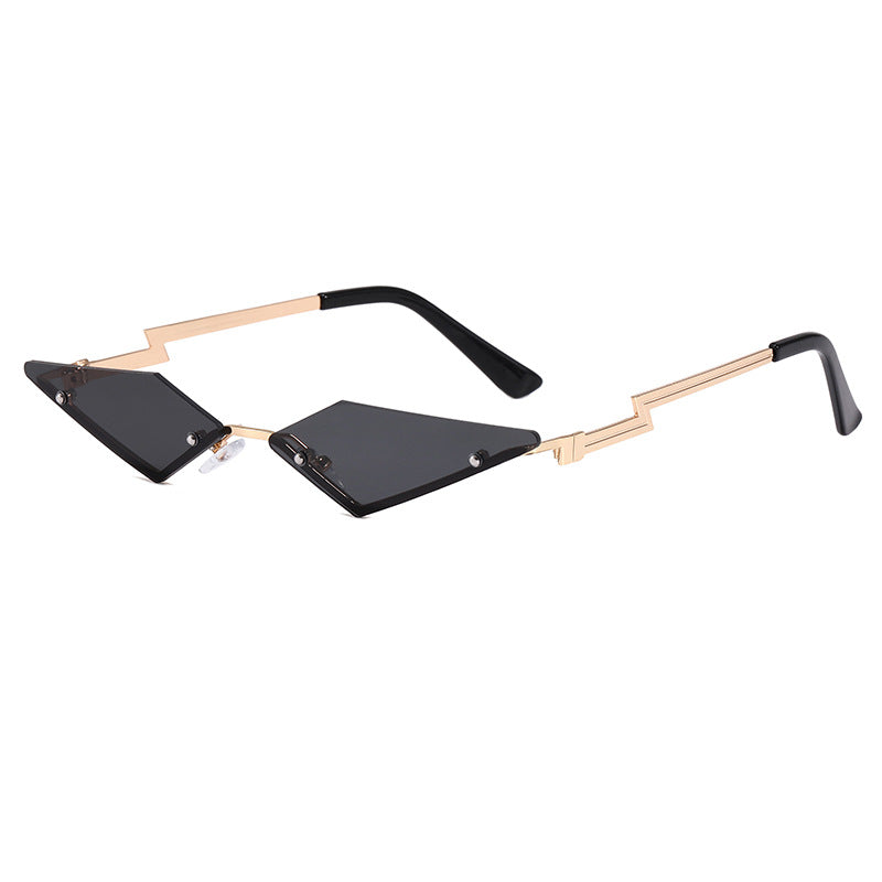 Damen geometrische Designer-Sonnenbrille mit innovativem Rahmen Brehn