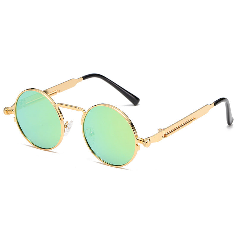 Damen Modische runde Sonnenbrille mit präzisem Metallrahmen Brehn