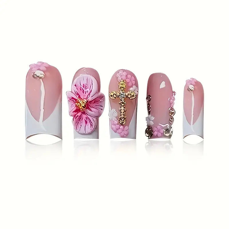 Künstlerische Florale Nagelkunst Verlängerungen Brehn 1787913849