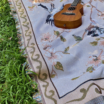 Künstlerisch Floral Musterteppich Wurfdecke