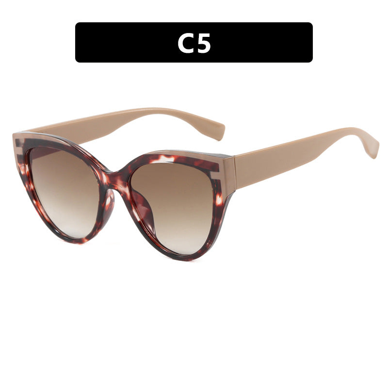 Damen Cat-Eye Sonnenbrille mit extravagantem Rahmen und UV-Schutz Brehn