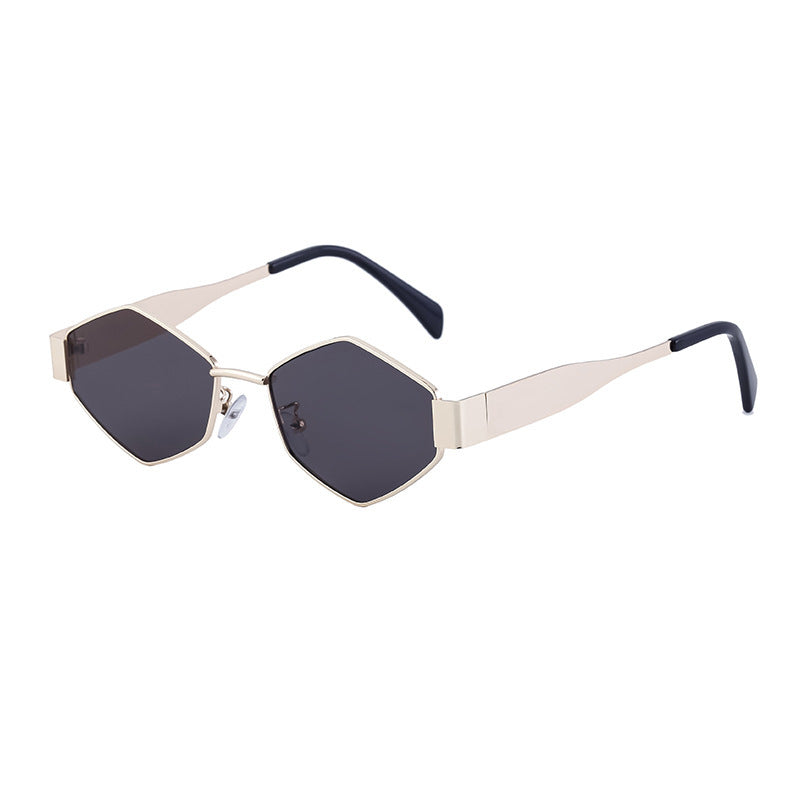 Damen geometrische Sonnenbrille mit modernem Rahmen Brehn