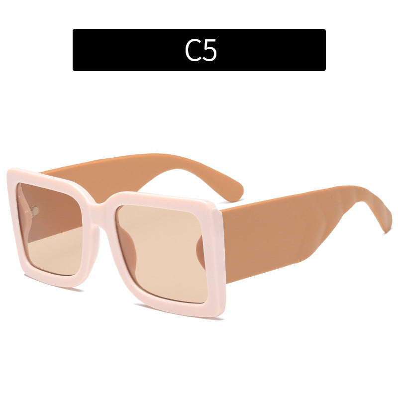 Fette Geometrische quadratische Rahmen Sonnebrille 1787664389