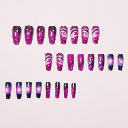 Galaxy-inspirierte Nagelkunst Brehn 1788155576