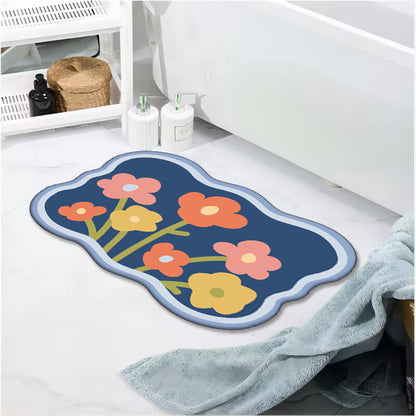 Dekorativer Floral Badteppich Brehn