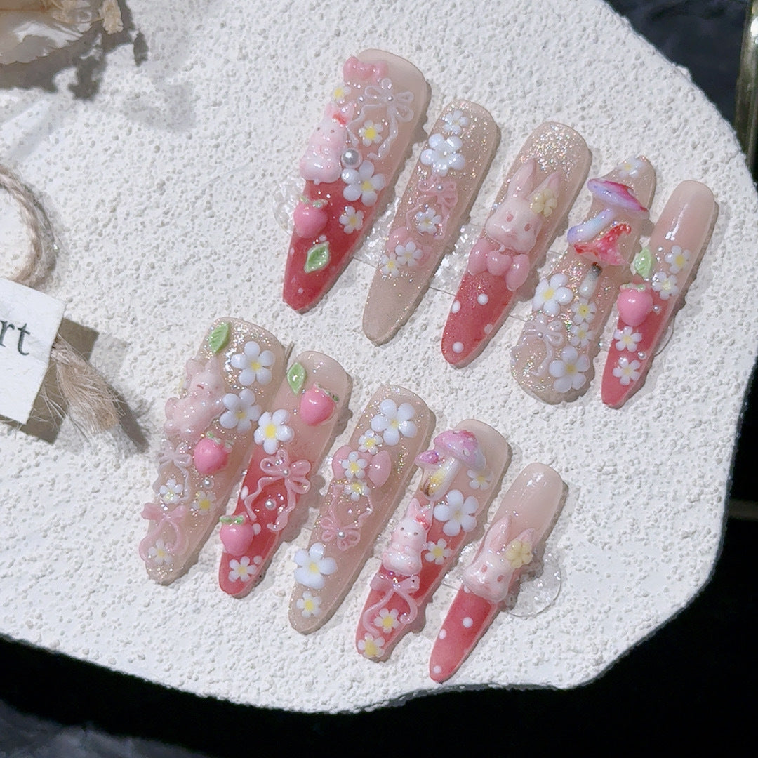 Verspieltes Themen-Acryl-Nagelkunst-Set
