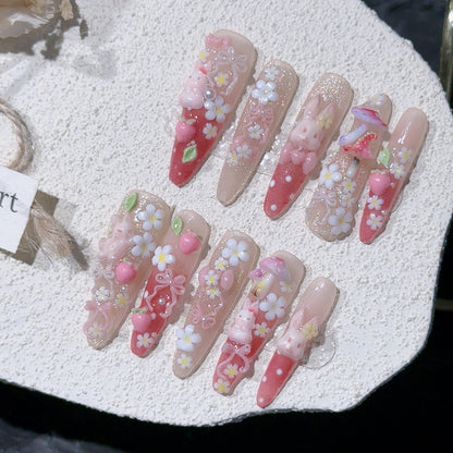 Verspieltes Themen-Acryl-Nagelkunst-Set