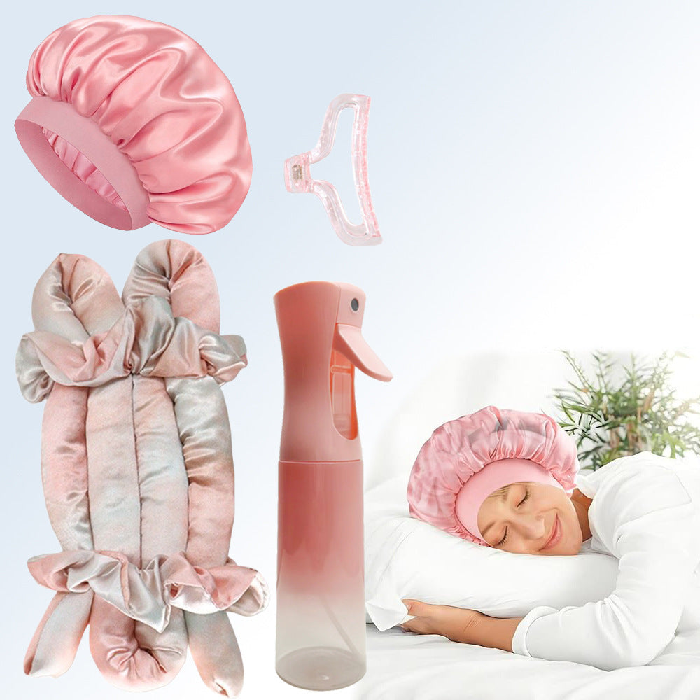 Satin Schlafmütze Set