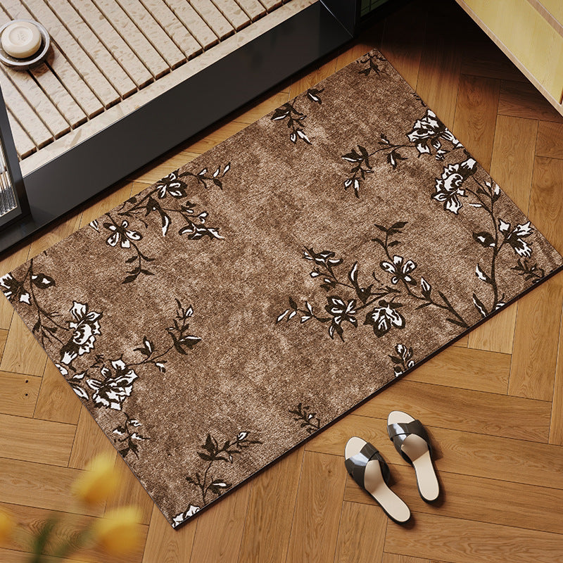 Eleganter floraler Muster-Innenbereichsteppich