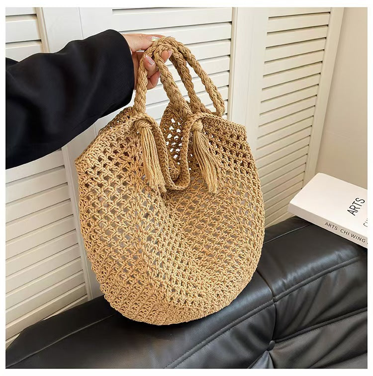 Handtasche mit Moderne Makramee-Struktur Brehn