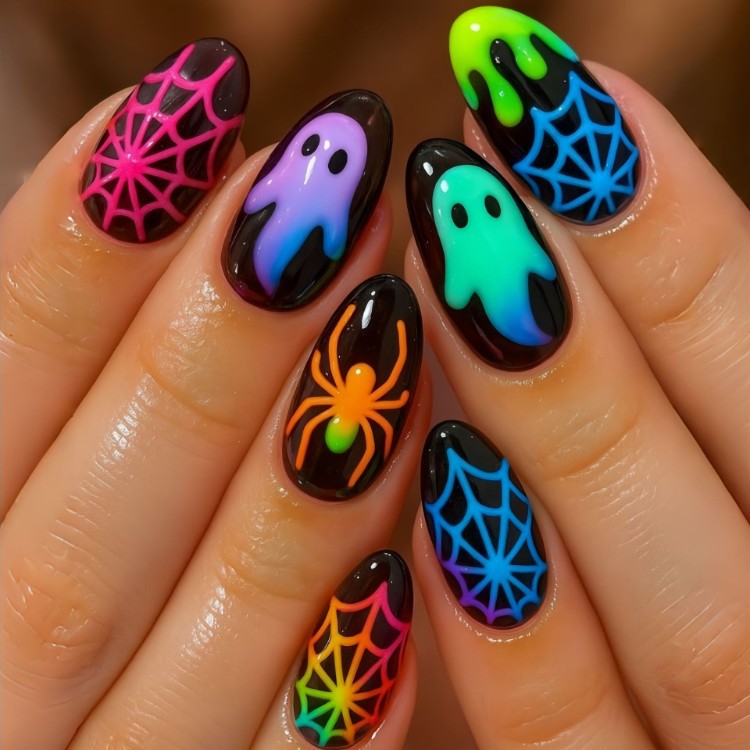 Halloween-Themen Nail Art Set Brehn