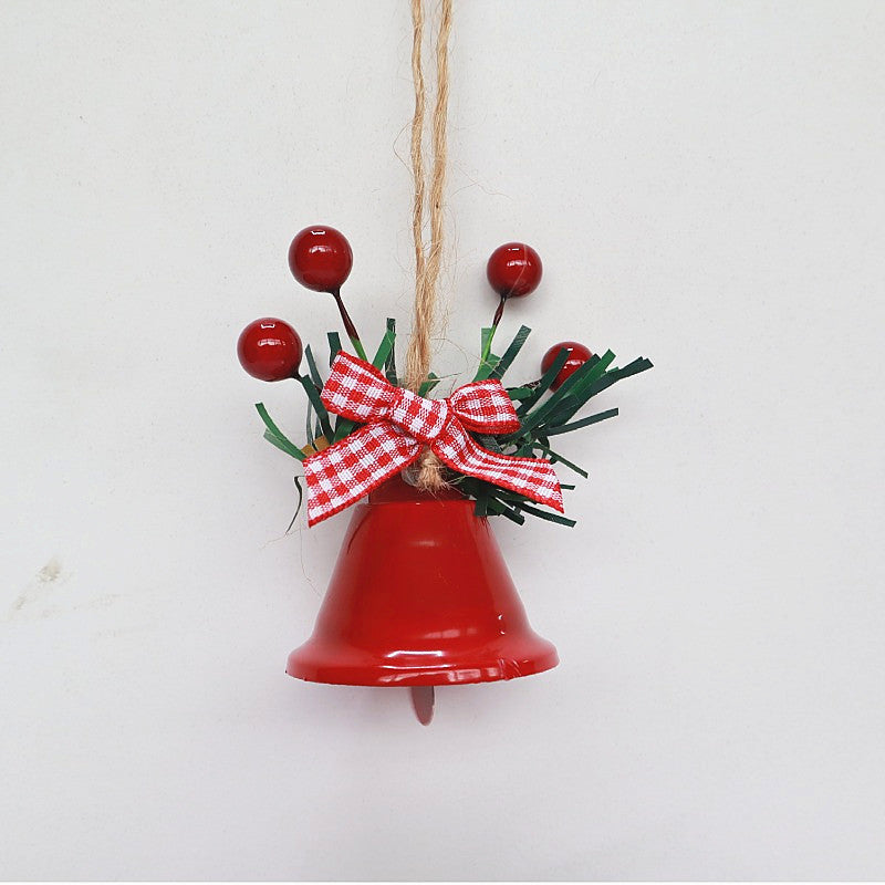 Weihnachtsglocke mit dekorativem Kranz