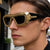Damen Sonnenbrille mit einzigartigem Kettenrahmen Brehn