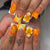 Künstlerisches Florales Press-On Nageldesign Brehn