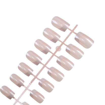Elegante Französische Spitzenkünstliche Nägel Brehn