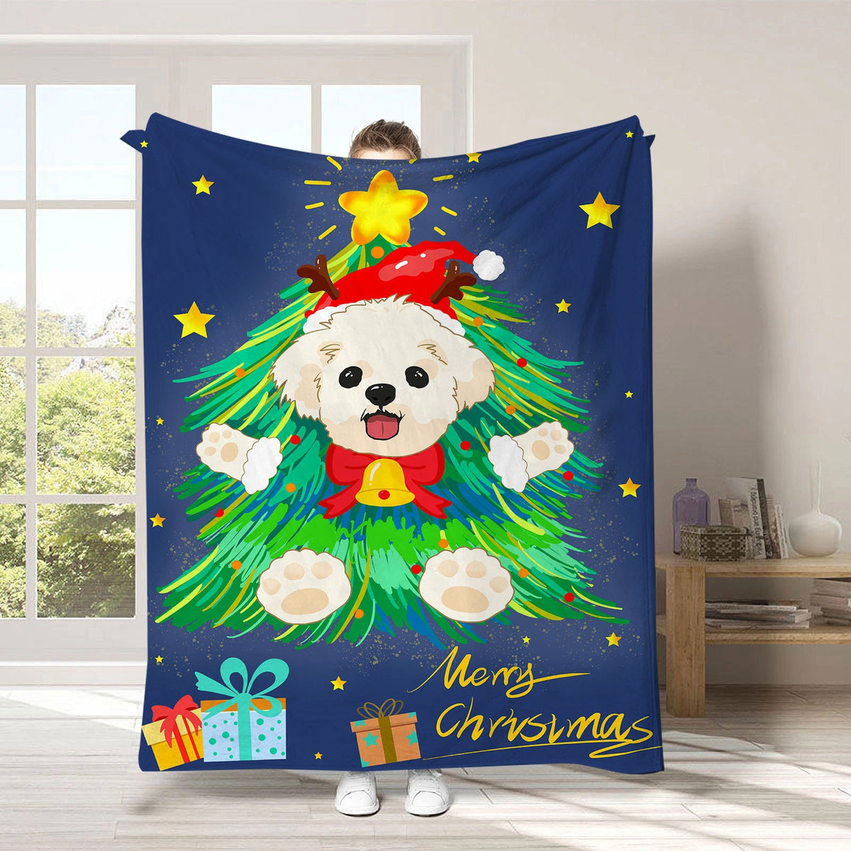 Urlaubsbedingte Fleece-Wurfdecke