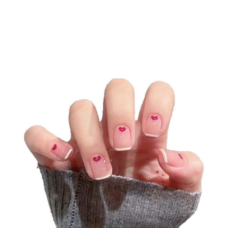 Herz-Prägung Press-On Nagelset Brehn