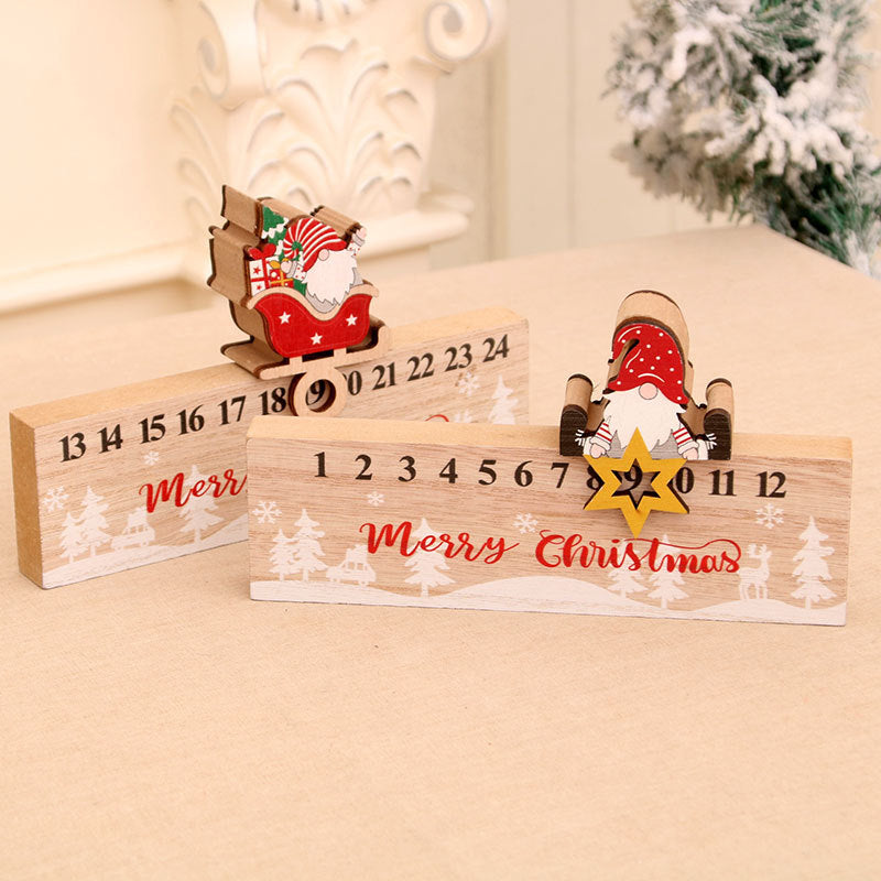Holz Adventskalender Dekoration Brehn