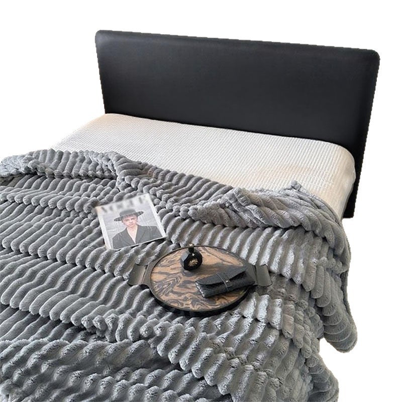 Damen Ultraweiche Kuscheldecke mit Wellenstruktur Brehn