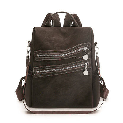 Stylischer Multi-Reißverschluss-Rucksack Brehn