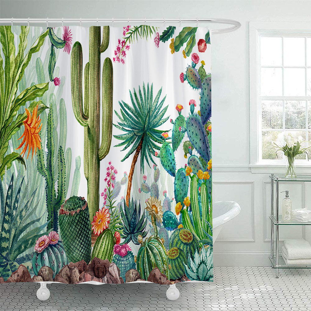 Cactus Garten-Thema Duschvorhang Brehn