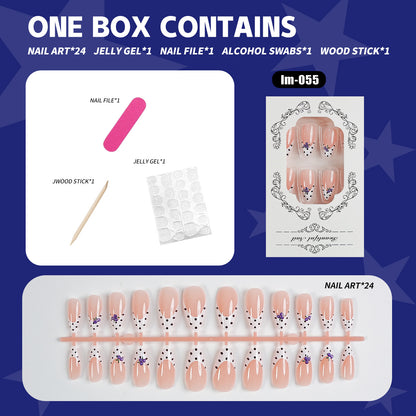 Komplettes Press-On Nagelkunst Set