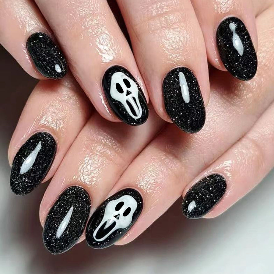 Kreatives Gothic Press-On Nagelkunst Set Brehn