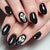 Kreatives Gothic Press-On Nagelkunst Set Brehn