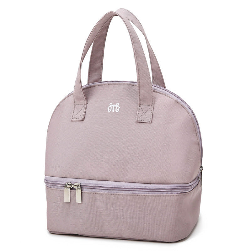 Damen isolierte Kühltasche mit praktischem doppelt zip-Design Brehn