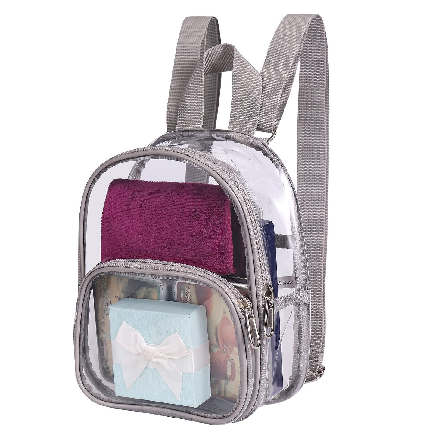 Unisex durchsichtiger Rucksack mit mehreren Fächern Brehn