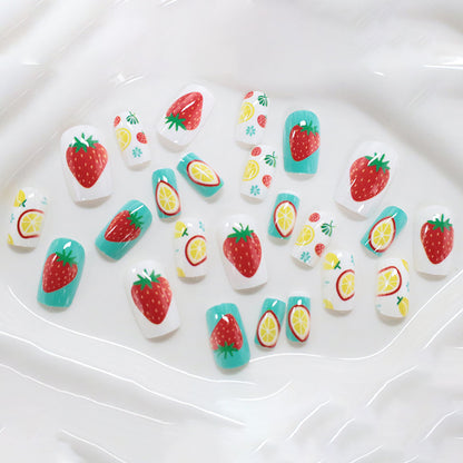 Künstlerische fruchtthematische Nagelkunst Brehn