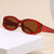 Damen Modische Retro-Sonnenbrille mit quadratischer Fassung Brehn