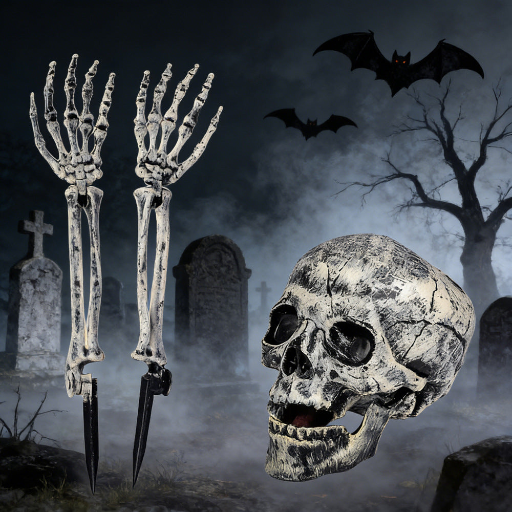 Dekorativer Skelett-Hand Gartenstecker Brehn