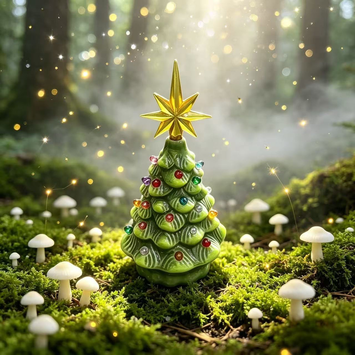 Dekorative Keramische Weihnachtsbaumfigur Brehn