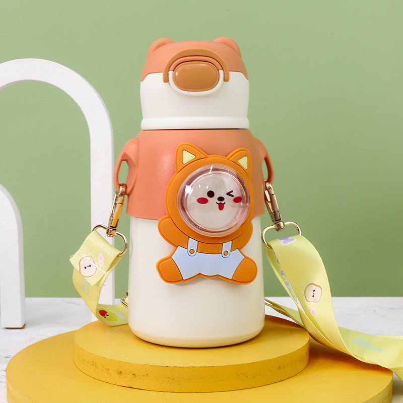 Damen Isolierte Trinkflasche mit niedlichem Tierdesign Brehn