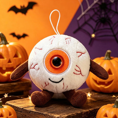 Plüsch-Halloween-Anhänger mit großem Monookular und Aufhängeschlaufe