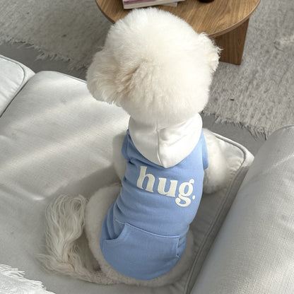 Pet Baumwollfleece Kapuzenhundepullover mit Tasche