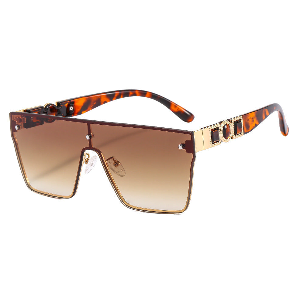 Damen oversized transparente Sonnenbrille mit modischem Rahmen Brehn