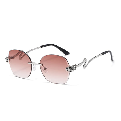 Einzigartige geometrische Rahmen-Sonnenbrille Brehn