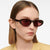 Damen Designer Sonnenbrille im modernen Oval-Design Brehn