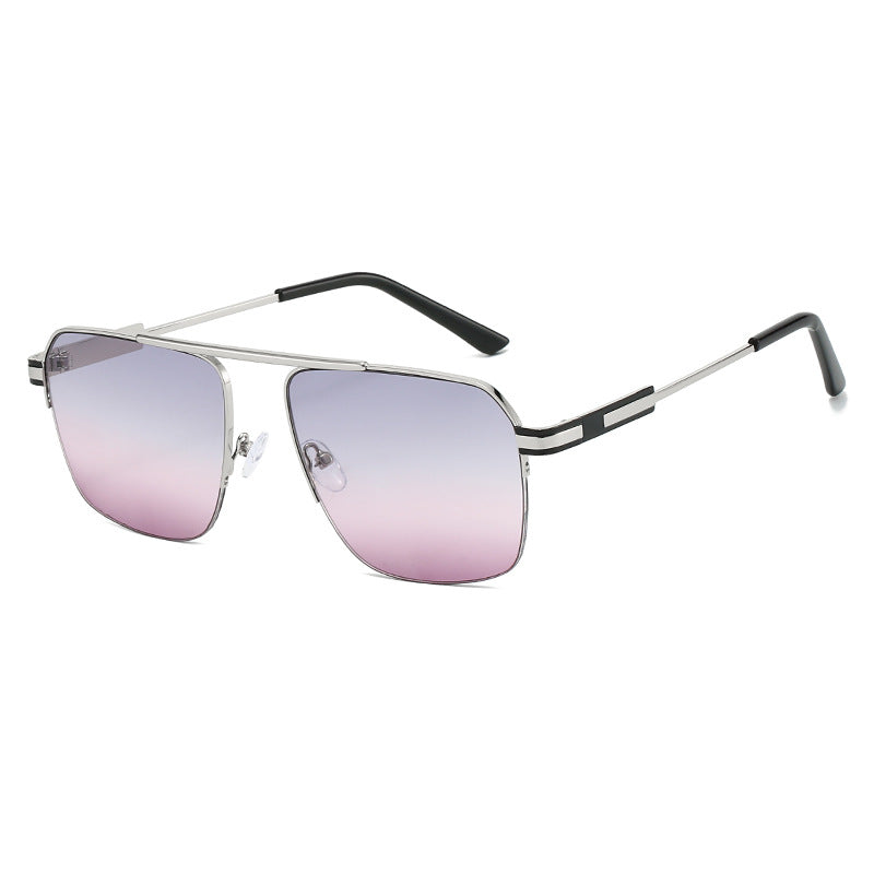 Herren Geometrische Schild Sonnenbrille Brehn