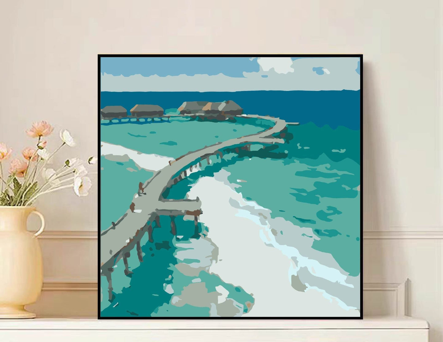 Scenic Mountain Landscape Leinwandkunst Brehn