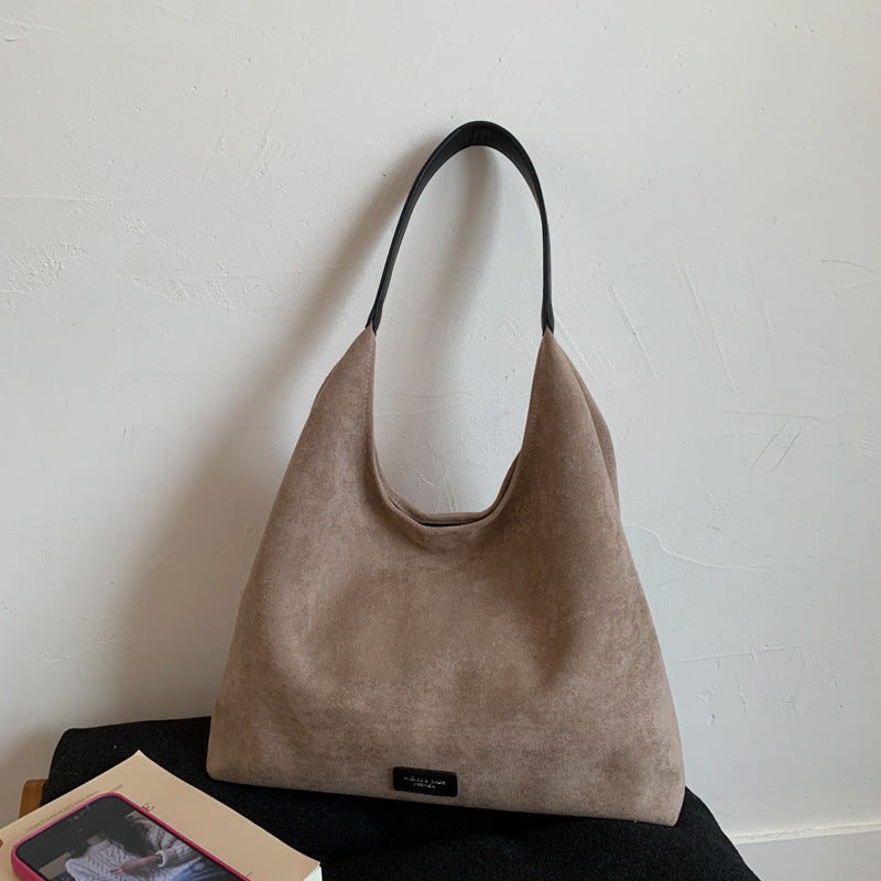Premium Wildleder Slouchy Tote Bag Brehn