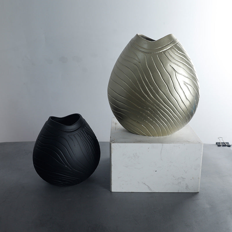 Dekorative Zeitgenössische Texturierte Vase