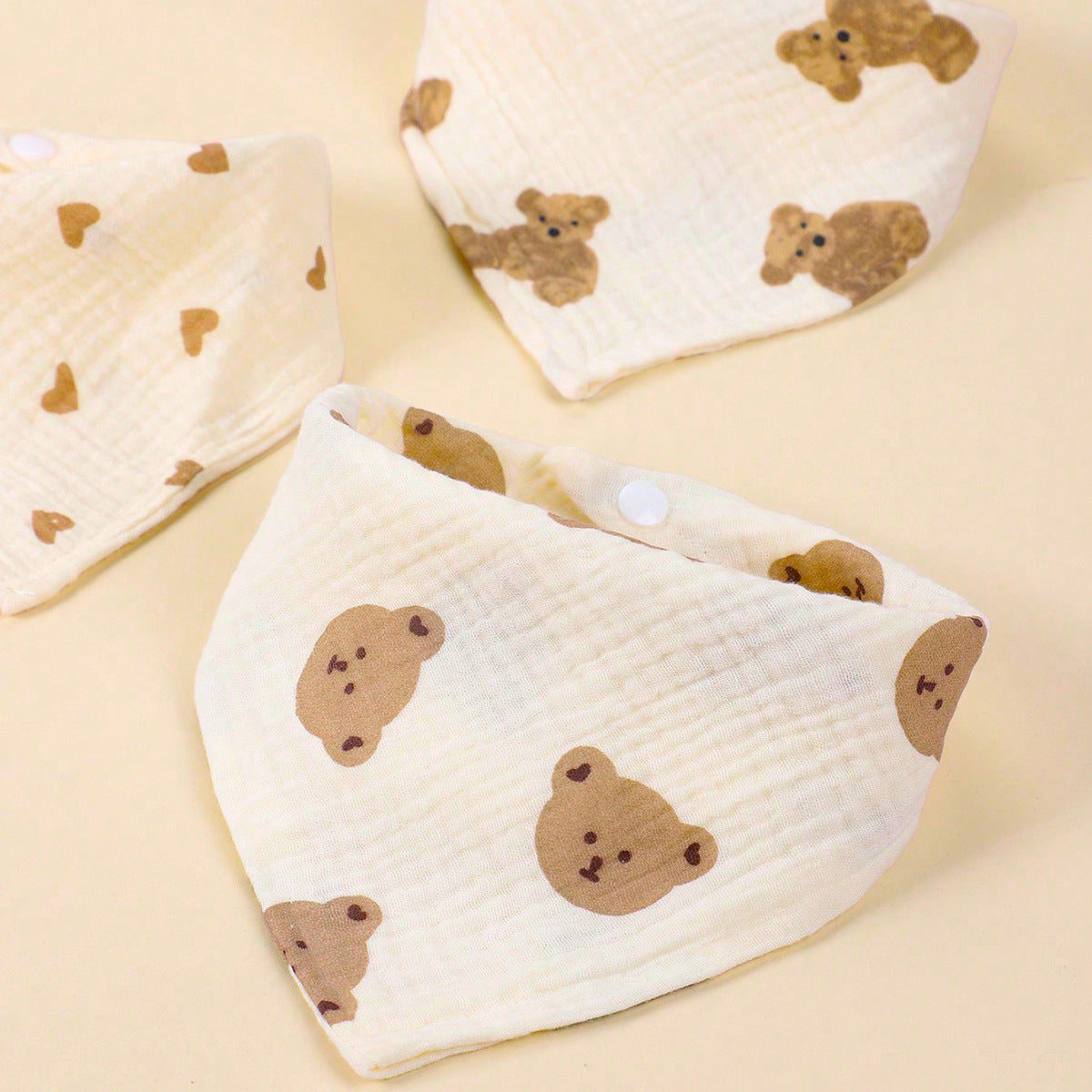 Weiches Baumwoll-Baby-Bandana-Lätzchen-Set Brehn